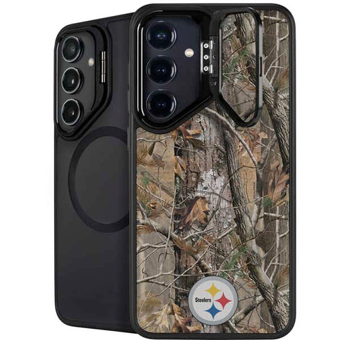 NFL Pittsburgh Steelers Realtree AP Camo Galaxy S24 Plus Kickstand Case